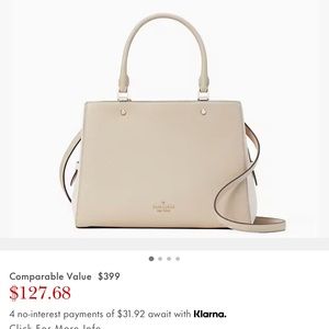 Brand new with tags Kate spade Leila triple compartment satchel.